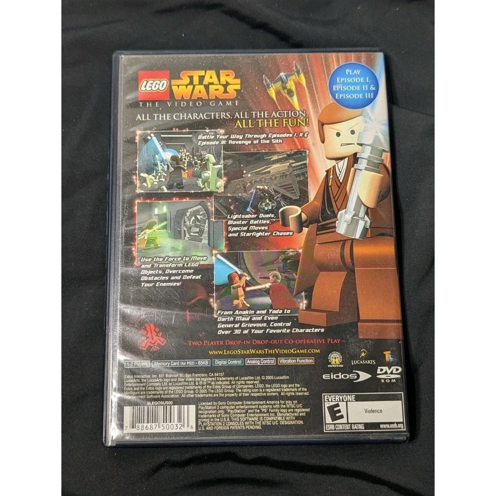 LEGO Star Wars: The Video Game (PS2, 2005) Greatest Hits Edition CIB